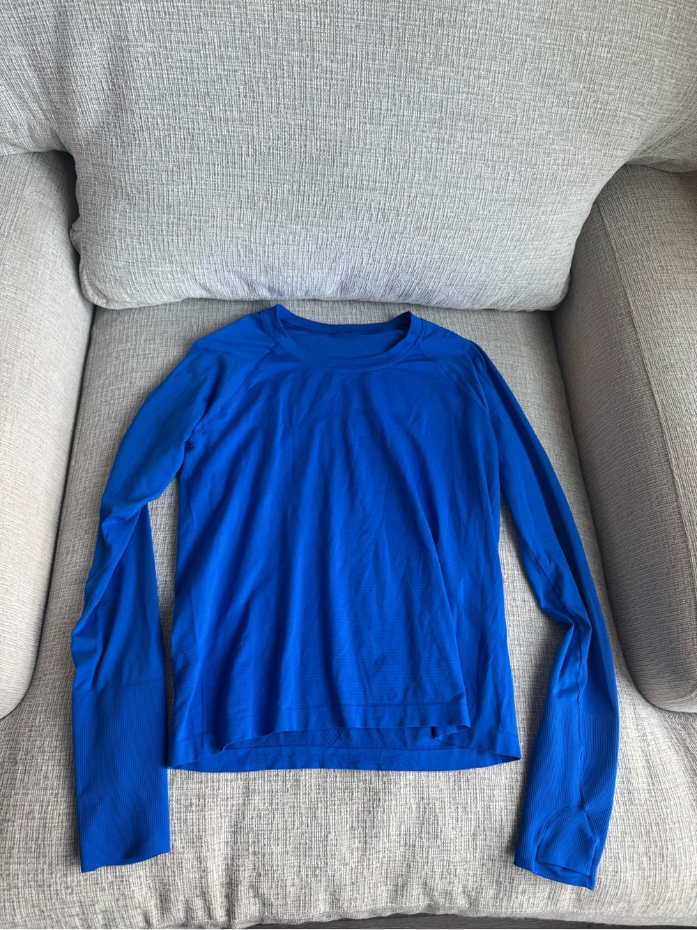 lululemon athletica Royal Blue Long Sleeve swiftly Top